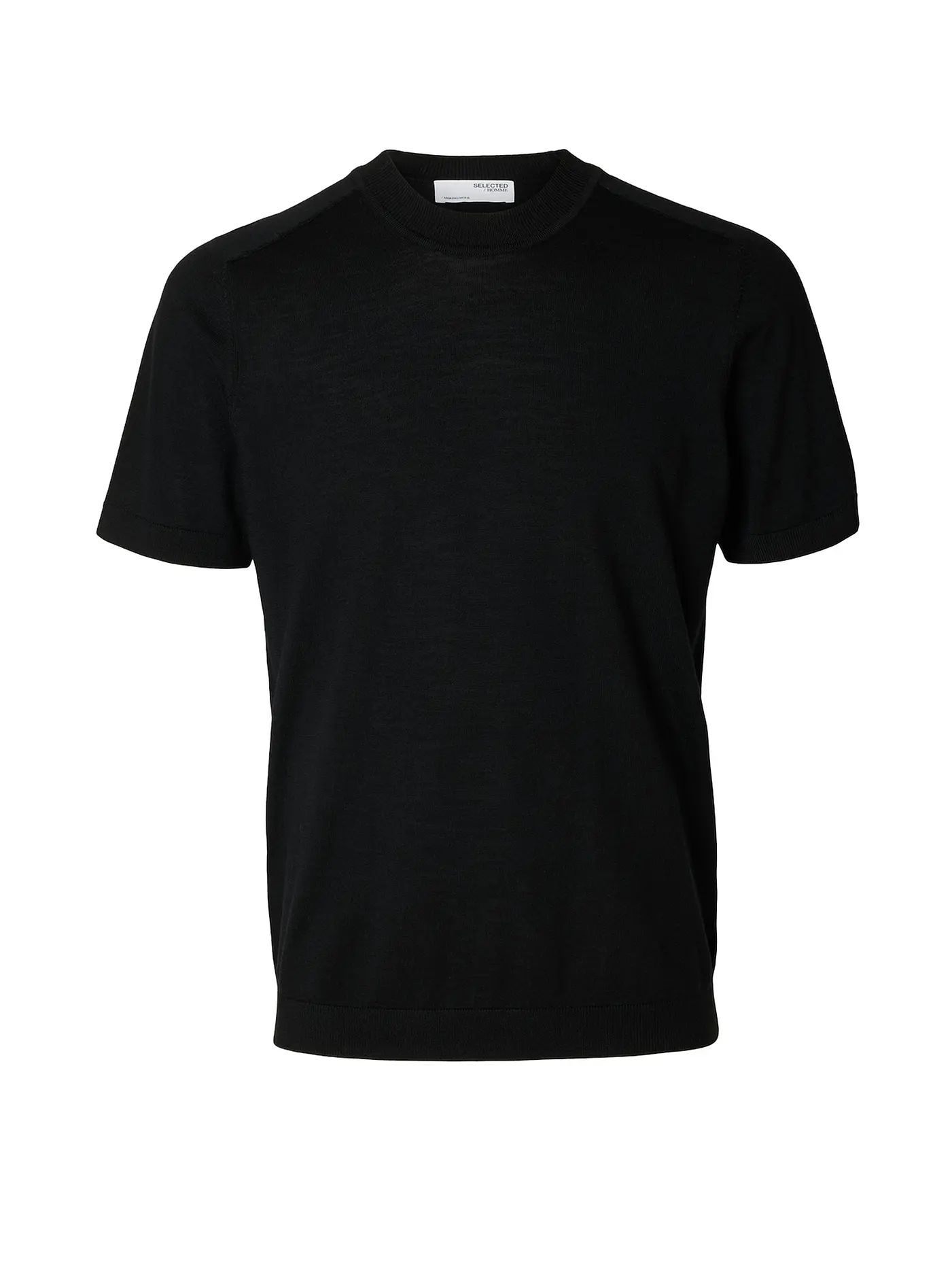 SELECTED | T-Shirt SLHTRAY | schwarz
